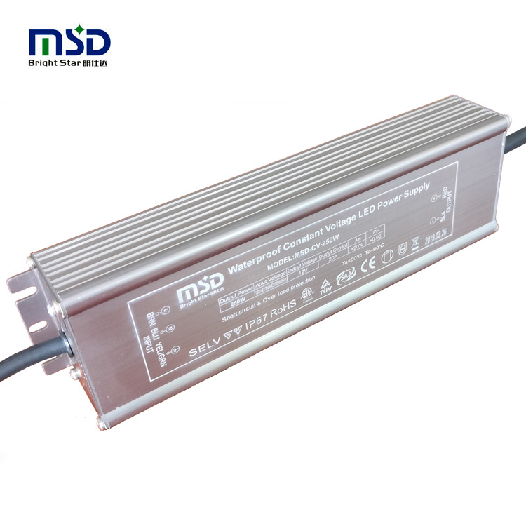 Outdoor waterproof CV LED drivers 250W